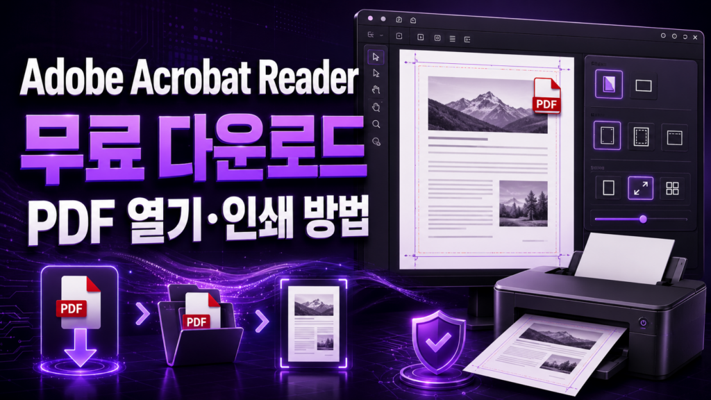 Adobe Acrobat Reader 무료 다운로드와 PDF 열기·인쇄 방법 1 Adobe Acrobat Reader 무료 다운로드