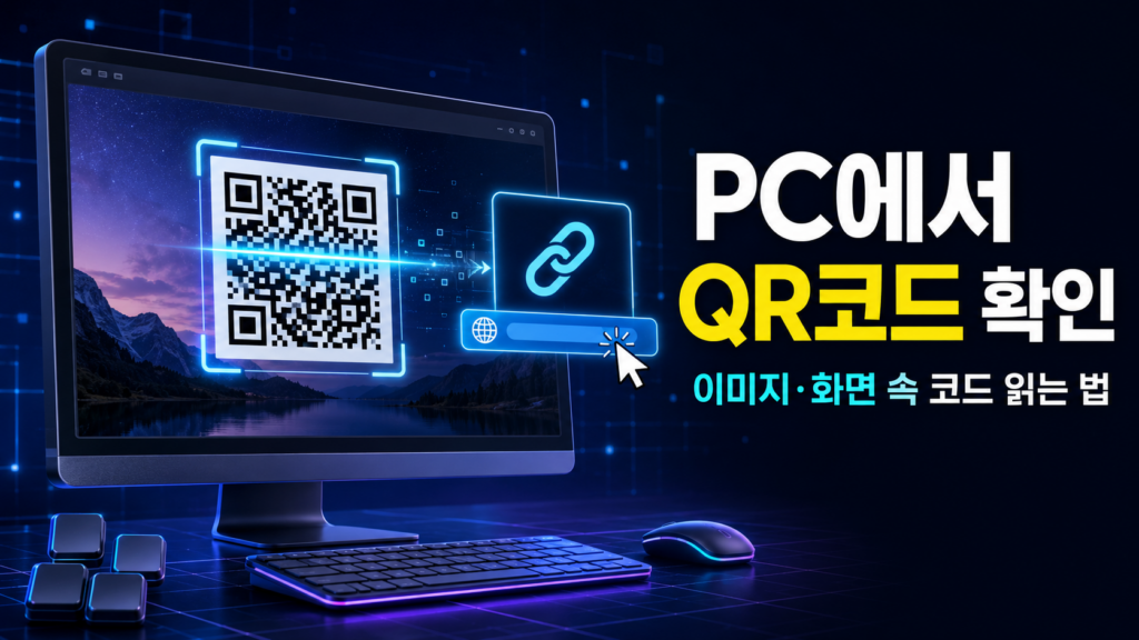 PC에서 QR코드를 스캔하거나 이미지 속 QR코드를 확인하는 방법 1 QR코드를 확인하는 방법