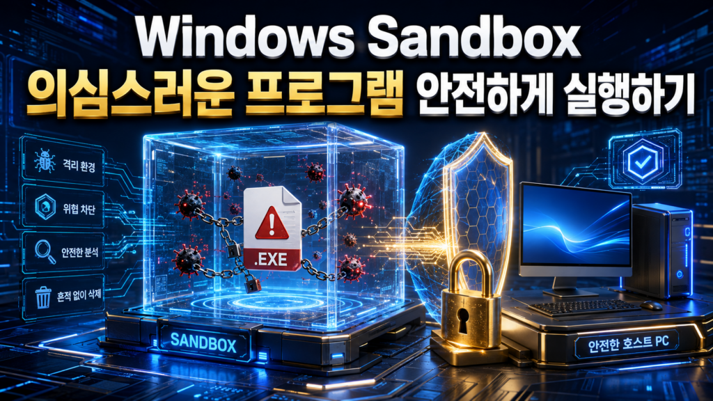 Windows Sandbox에서 의심스러운 프로그램을 안전하게 실행하는 방법 1 Windows Sandbox에서 의심스러운 프로그램을 안전하게 실행하는 방법
