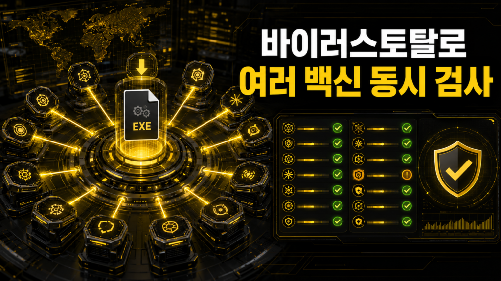 바이러스토탈로 다운로드 파일을 여러 백신에서 동시에 검사하는 법 1 바이러스토탈로 다운로드 파일을 여러 백신에서 동시에 검사하는 법