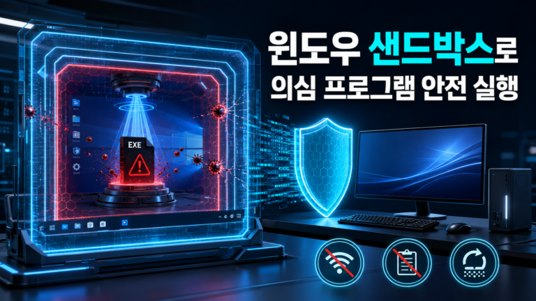 윈도우 샌드박스에서 의심스러운 프로그램을 안전하게 실행하는 방법 3 윈도우 샌드박스에서 의심스러운 프로그램을 안전하게 실행하는 방법 1