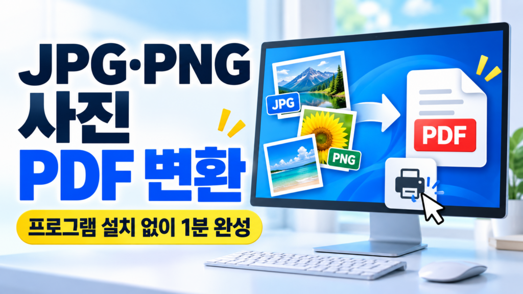 Windows에서 JPG·PNG 사진을 PDF로 변환하는 방법|프로그램 설치 없이 1분 완성 1 Windows에서 JPG·PNG 사진을 PDF로 변환하는 방법|프로그램 설치 없이 1분 완성