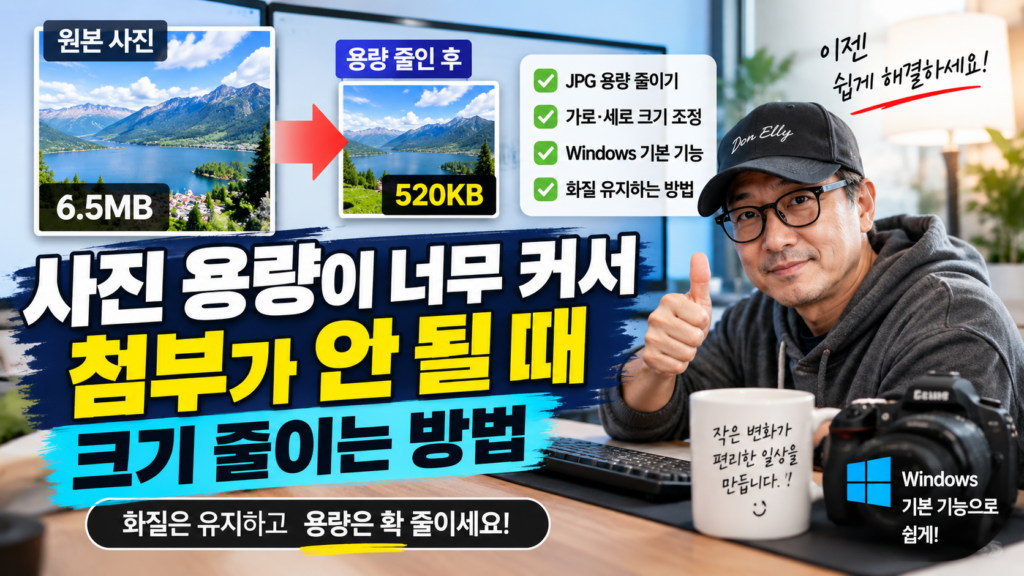 JPG 용량 줄이기
