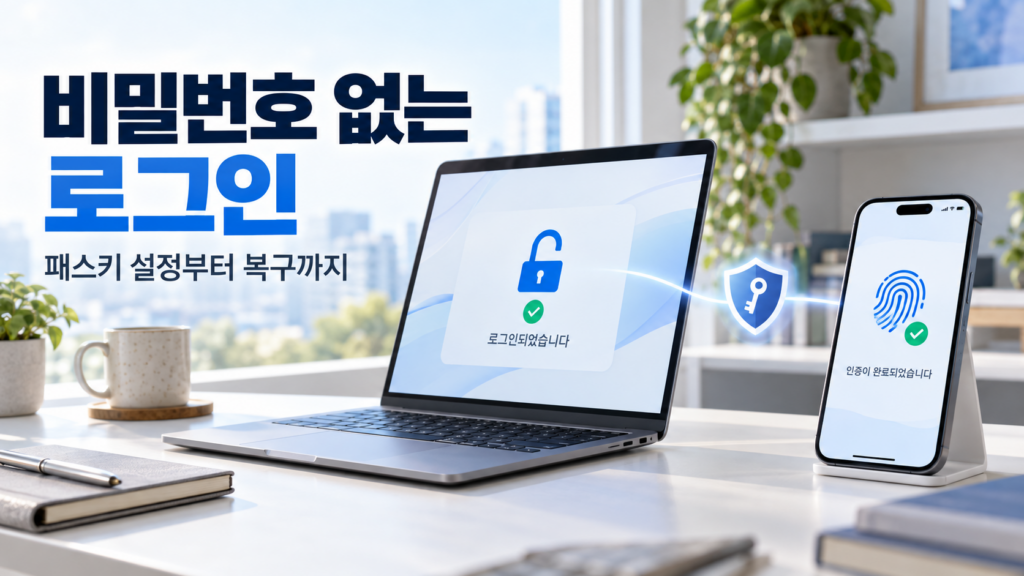 비밀번호 없는 로그인 패스키란? 설정부터 복구 방법까지 쉽게 정리 1 로그인 패스키