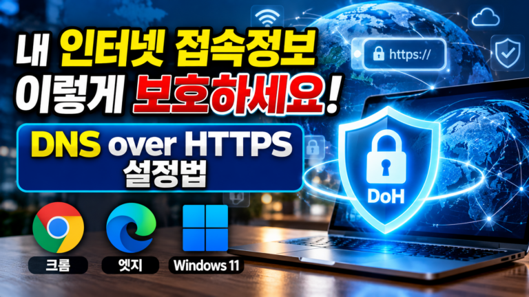DNS over HTTPS 설정으로 인터넷 접속정보를 보호하는 방법 3 DNS over HTTPS 설정으로 인터넷 접속정보를 보호하는 방법