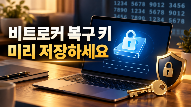 비트로커 복구 키가 필요한 이유와 미리 저장해 두는 방법 9 비트로커 복구 키가 필요한 이유와 미리 저장해 두는 방법