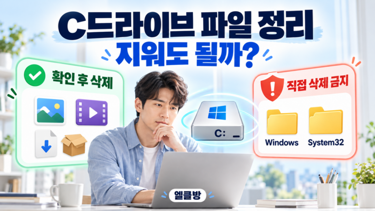 C드라이브에서 삭제해도 되는 파일과 삭제하면 안 되는 파일 총정리 5 C드라이브에서 삭제해도 되는 파일과 삭제하면 안 되는 파일 총정리