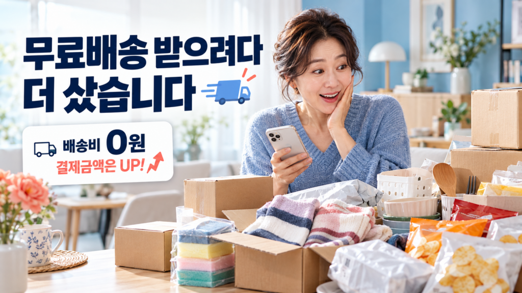 무료배송 받으려다 더 샀습니다|배송비 3천 원 아끼려던 장바구니의 반전 1 무료배송에 더 커진 장바구니