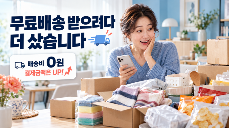 무료배송 받으려다 더 샀습니다|배송비 3천 원 아끼려던 장바구니의 반전 5 무료배송 받으려다 더 샀습니다|배송비 3천 원 아끼려던 장바구니의 반전